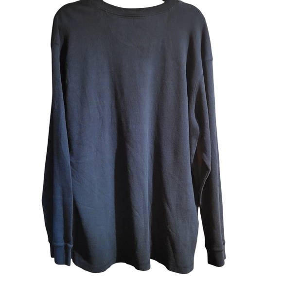 Gelert Navy Long Sleeve Quarter Button Henley Shirt 2XL - Picture 2 of 4